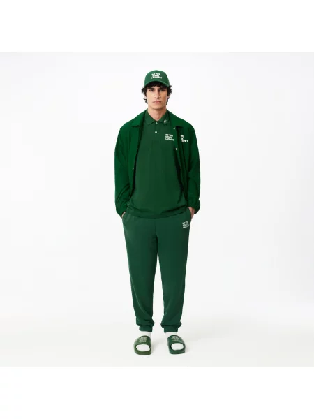 Классическое поло Lacoste зеленое