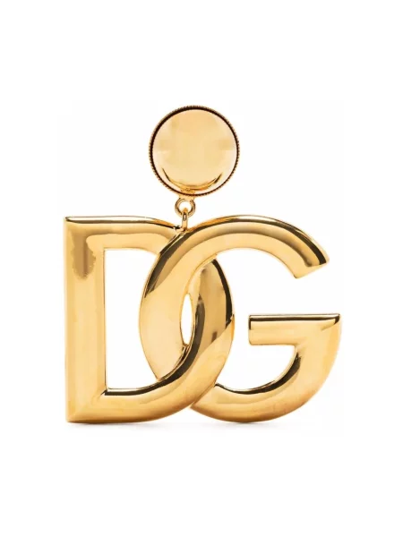 Kolczyki Dolce&gabbana z logo żółte