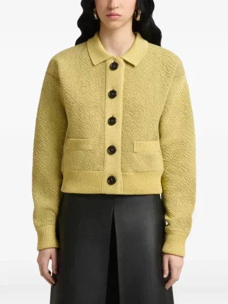 Cardigan Marni de lână galben
