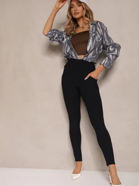 Pantaloni Ivelbia Bleumarin