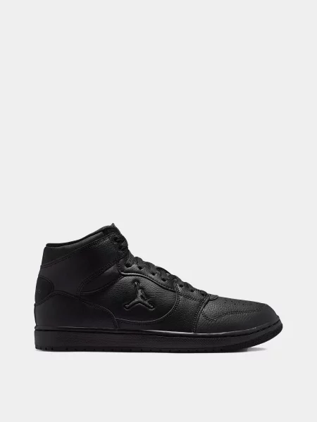 Кеди високі NIKE JORDAN COURT CONNECT MID шкіра/синт.мат./текстиль чорний