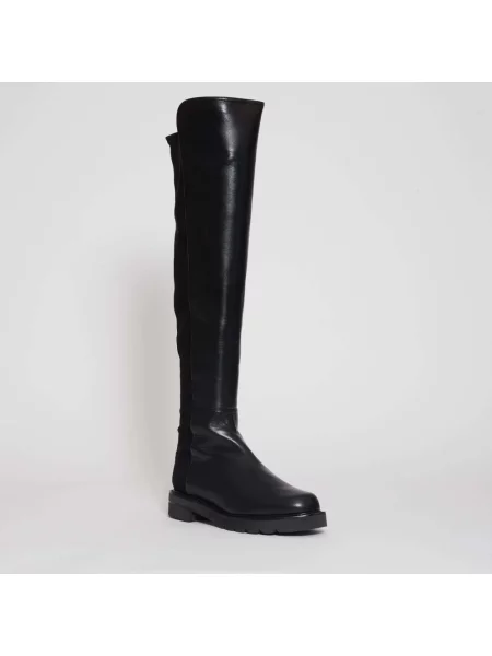 Kozaki Stuart Weitzman skórzane czarne