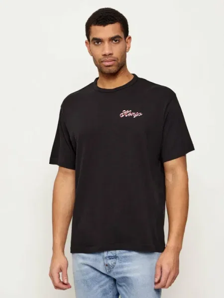 Kenzo Tricou Winter Holidays | Oversize fit negru