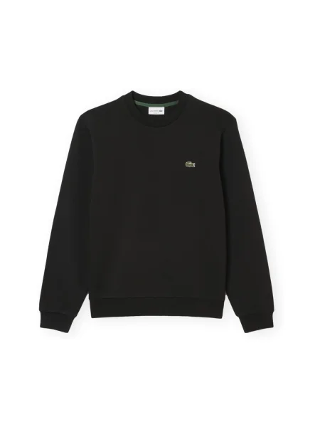 Geacă Lacoste din fleece clasică negru