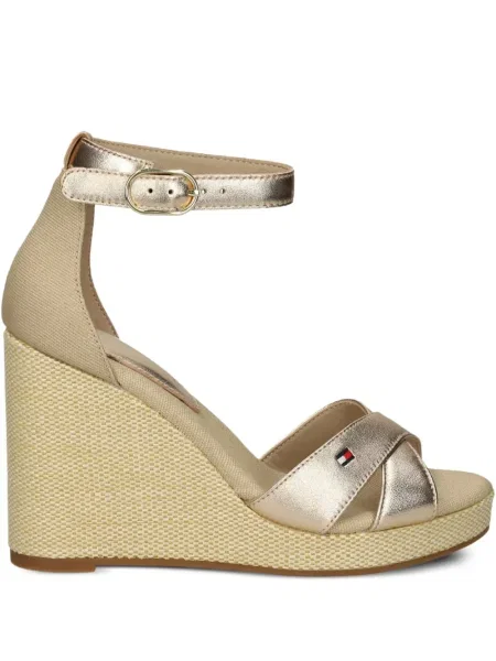 Sandale Tommy Hilfiger din piele auriu