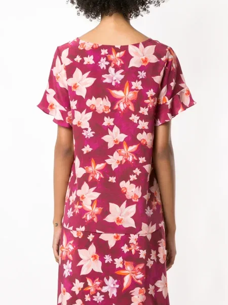 Bluză Isolda de mătase violet