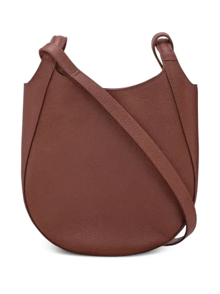 Geanta de piele Longchamp din piele maro
