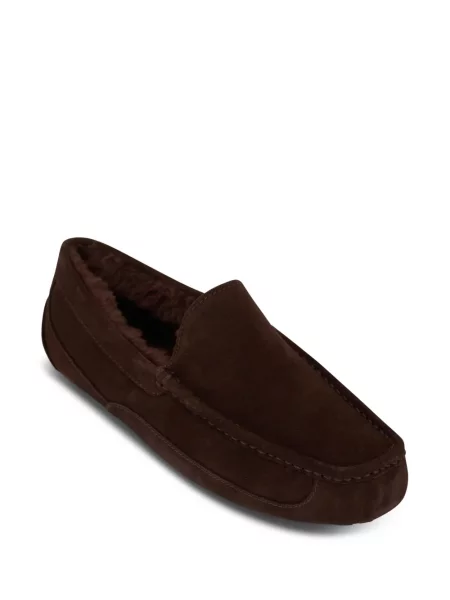 Papuci de casă Ugg din piele de căprioară maro