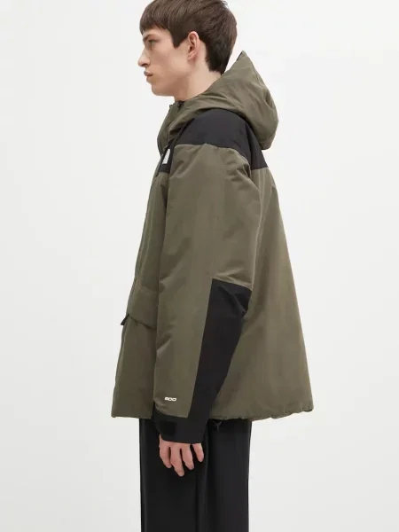 Μπουφάν με επένδυση από πούπουλα The North Face Mountain Down Jacket πράσινο