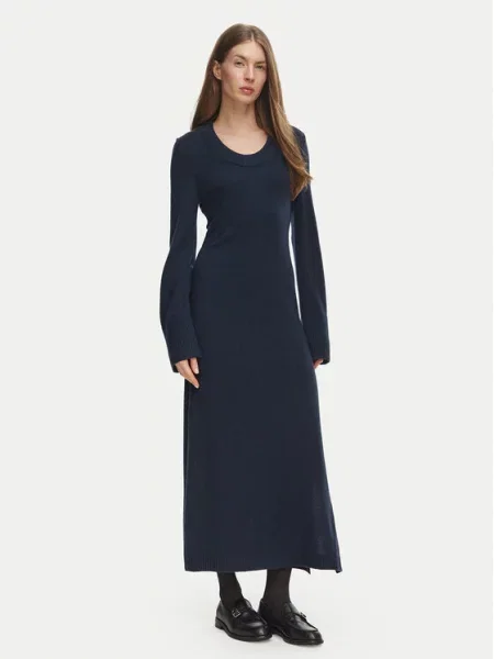 Tommy Hilfiger Rochie tricotată Scoop Bleumarin