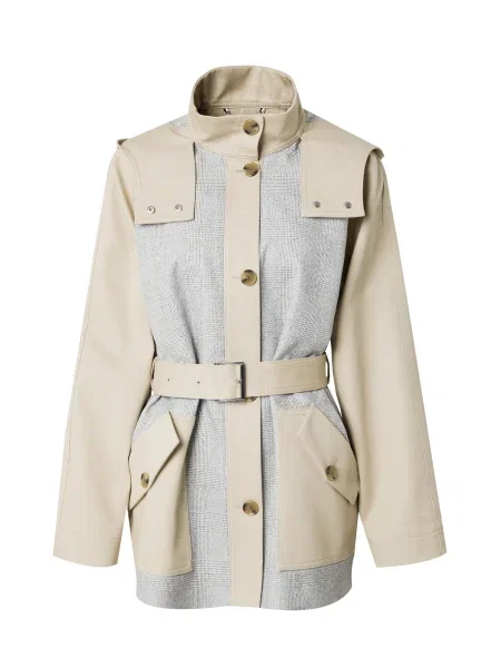 BOSS palton de de tranzitie oversize bej