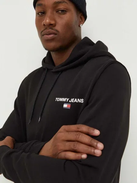 Kapucnis melegítő felső Tommy Jeans kék