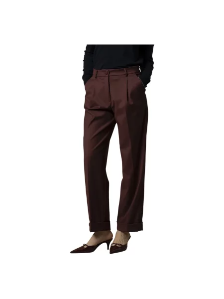 Spodnie Kocca eleganckie fioletowe