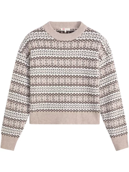 LEVI'S ® Pulover Ines pielii / fildeş / maro închis negru
