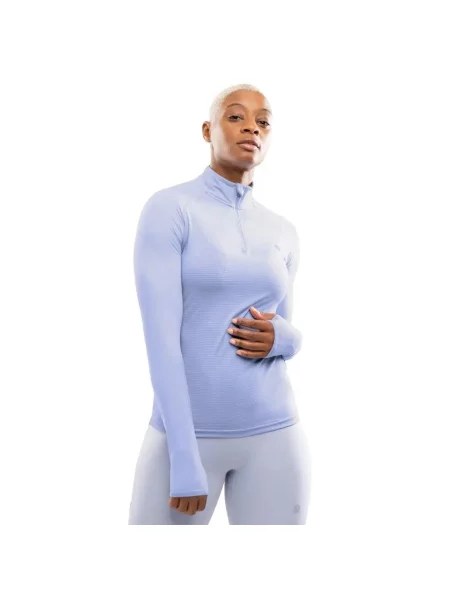 Bluza do biegania z suwakiem pod szyją Fitness Siroko Center Lilac fioletowa
