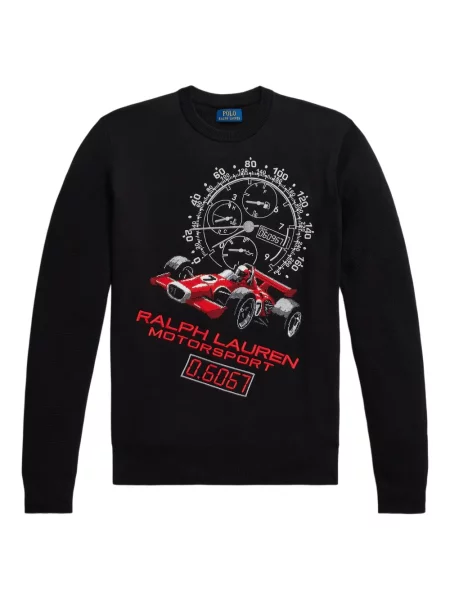 Slip de baie Polo Ralph Lauren alergare cu cordon cu imagine alb