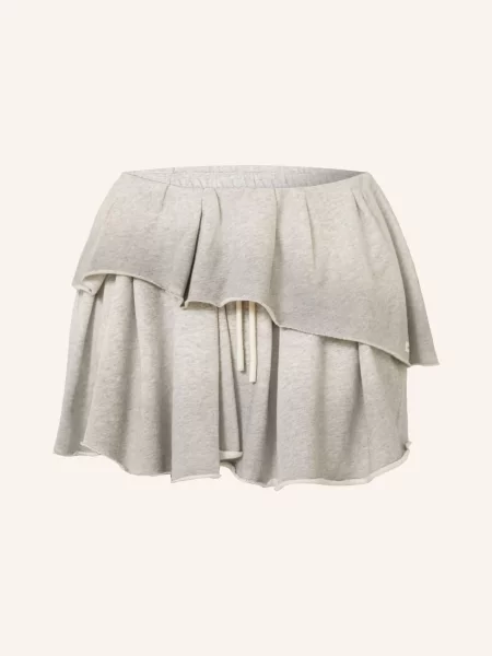 Acne Studios Sweatová Sukně S Volánky šedá