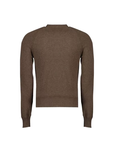 Sweter K-way wełniany brązowy