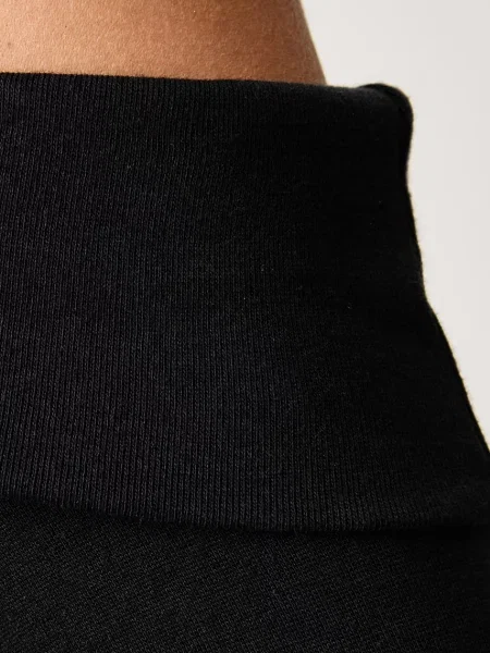 Levi's блуза с дълги ръкави дамска с модал CLARA RIB OFF SHOULDER LS черно