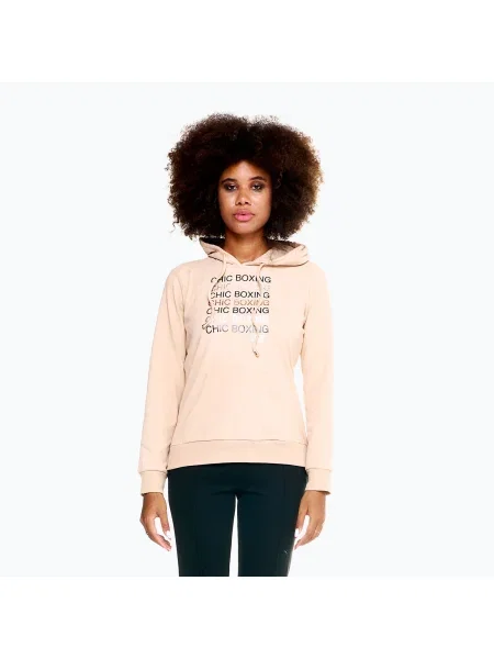 Дамски суитшърт LEONE Chic Boxing Hoody beige бежово