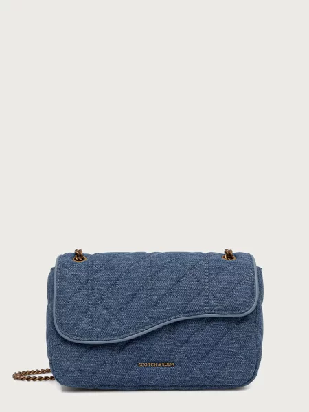 Scotch & Soda torebka crossbody jeansowa niebieska