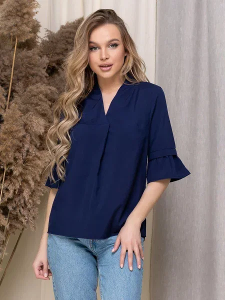 Блуза Uaclothes софтшел синій