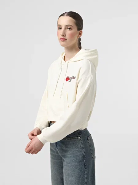 Худі CONVERSE TLMN Vday Essentials бавовна/поліестер білий
