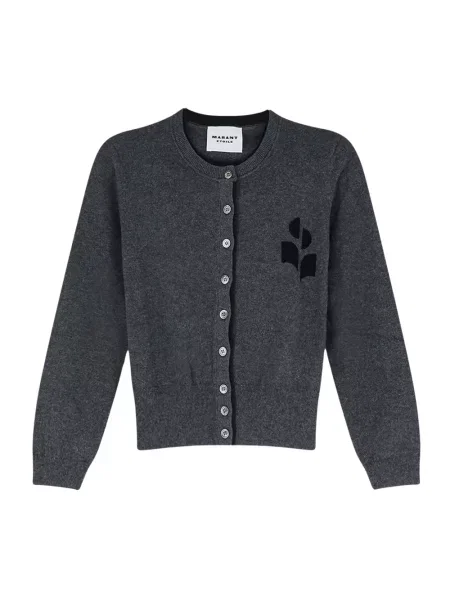 Kardigan Marant Etoile z logo szary