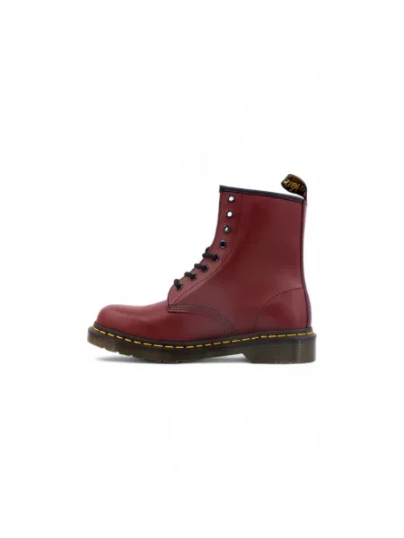 Botki Dr. Martens skórzane czerwone