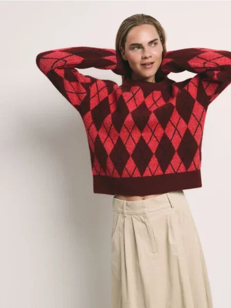 Свитер Reserved с узором аргайл