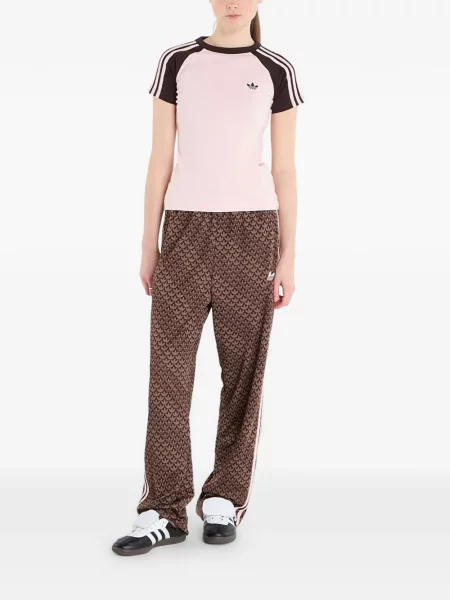 Pöttyös fűzős csipkés póló Adidas kék