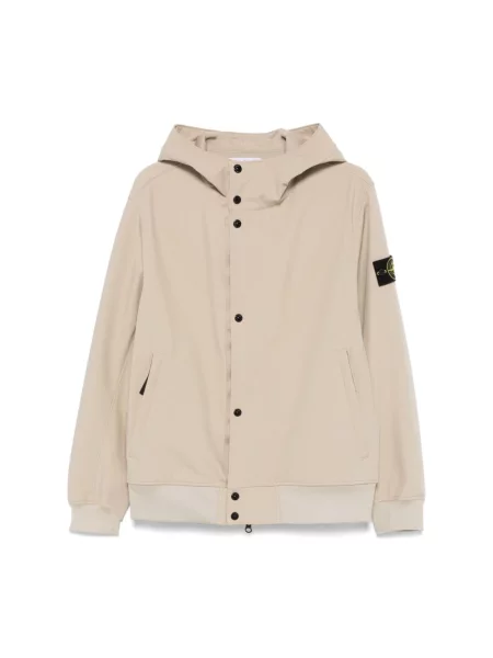 Kurtka Stone Island softshell z kamieniami beżowa