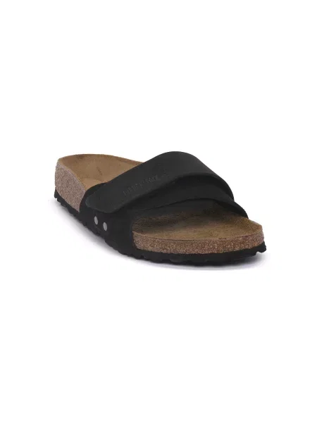 Semišové pantofle Birkenstock černé