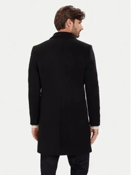 Tommy Hilfiger Vilnonis paltas juoda