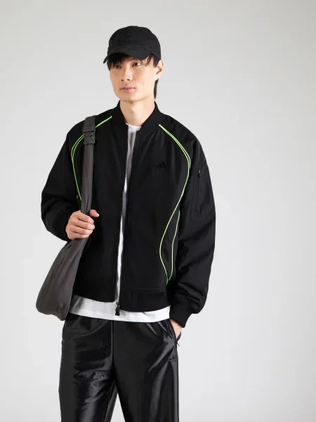 ADIDAS ORIGINALS Prijelazna jakna TEAMGEIST svijetlozelena crna