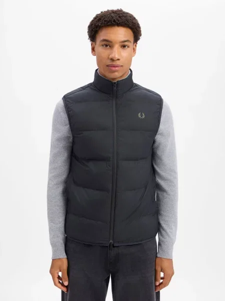Fred Perry Kamizelka Mężczyźni S czarny