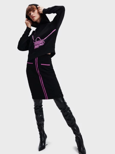 Толстовка Karl Lagerfeld чорна