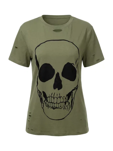 Imily Bela Tricou verde negru