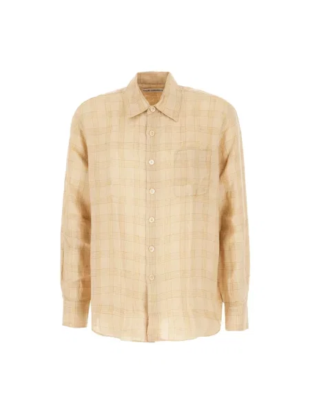 Koszula w kratkę Our Legacy beżowa