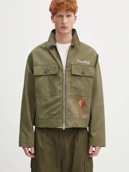 Human Made jachetă de Military Jacket de tranzitie verde