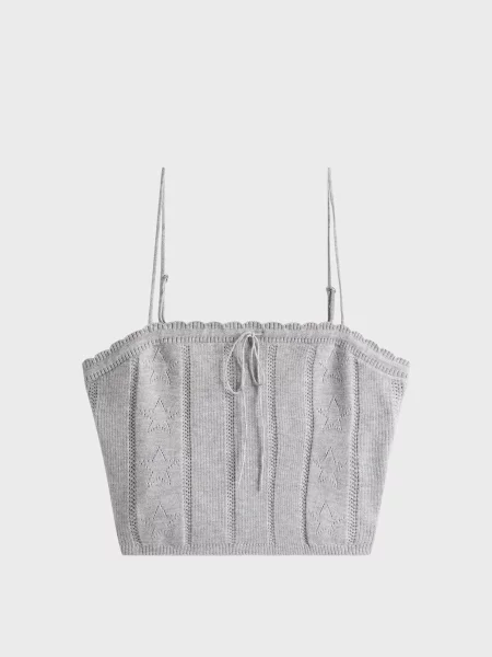 Детский топ Tommy Jeans серый