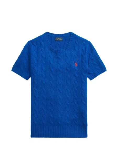 Matlasat sneakerși Polo Ralph Lauren cu autograf de catifea cord albastru