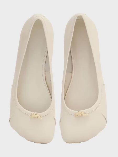 Кожаные балетки Prpy белые