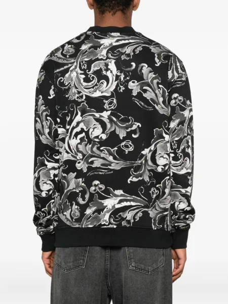 Hanorac Versace Jeans Couture cu imagine negru