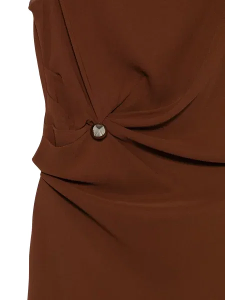 Rochie Semicouture fără mâneci maro