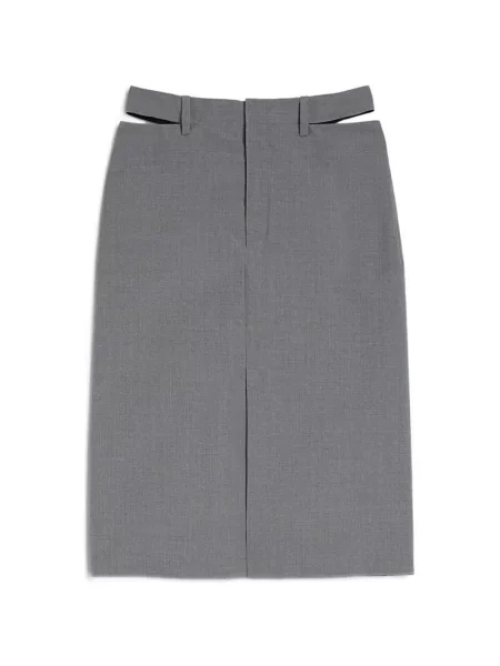 Fustă midi Jil Sander gri