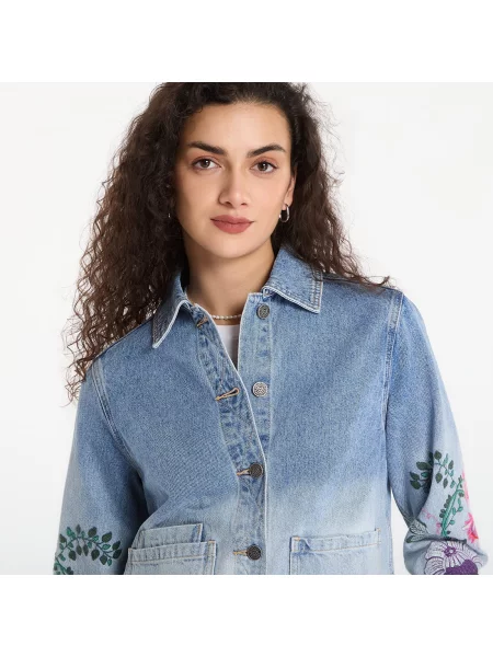 Jeansová bunda Desigual modrá