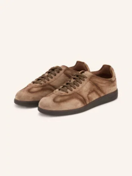 Santoni Sneakersy Oly Cube světle / tmavě hnědá