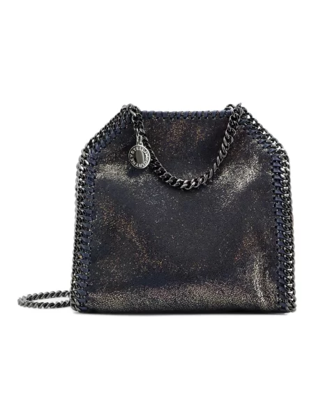 Shopperka Stella Mccartney skórzana niebieska