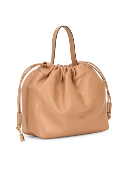 Torebka Chloe skórzana beżowa